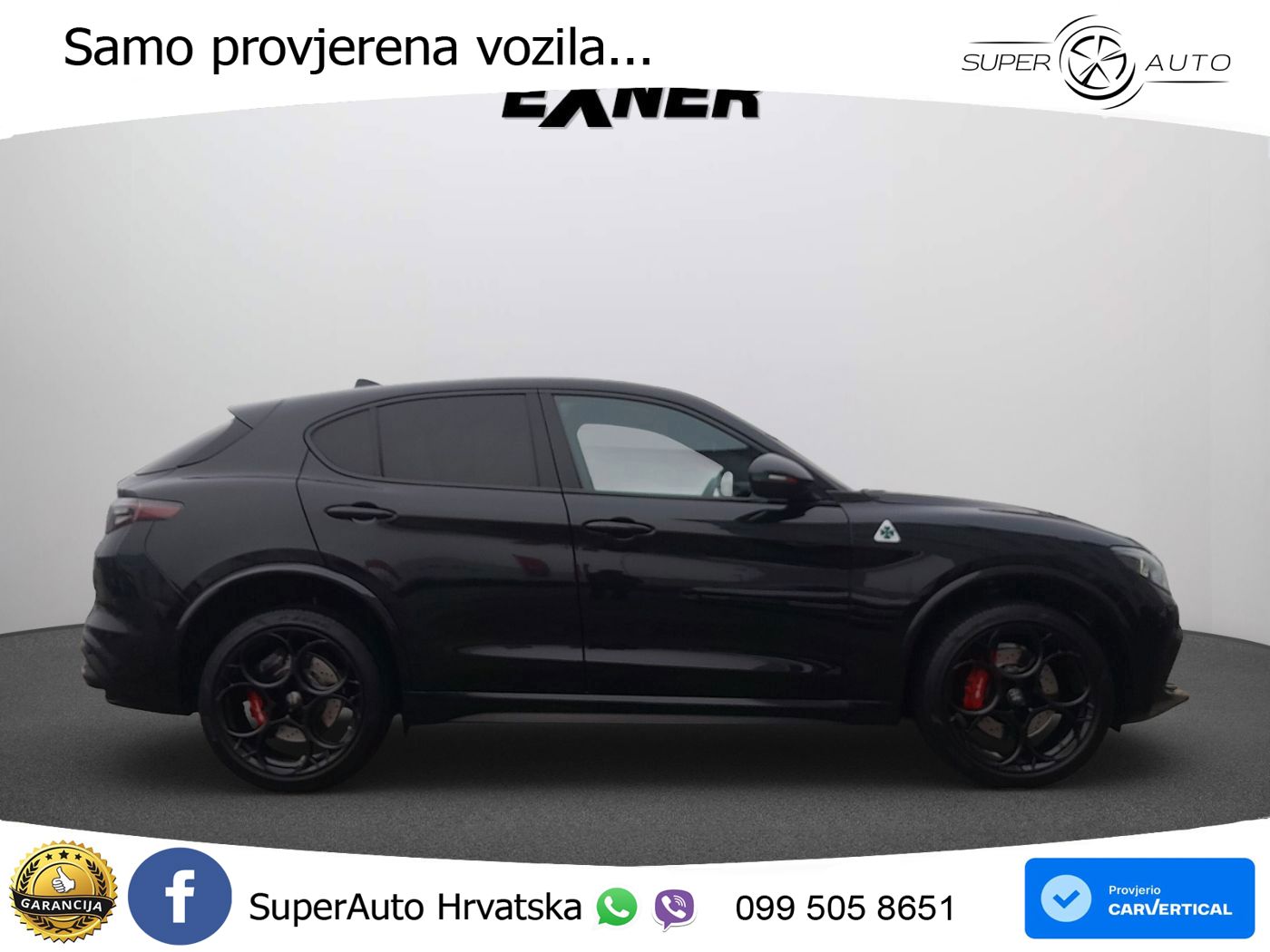 Alfa Romeo Stelvio Quadrifoglio 2.9 V6 Bi-Turbo (520 KS) Q4 Automatic LED+GR SJED+ACC