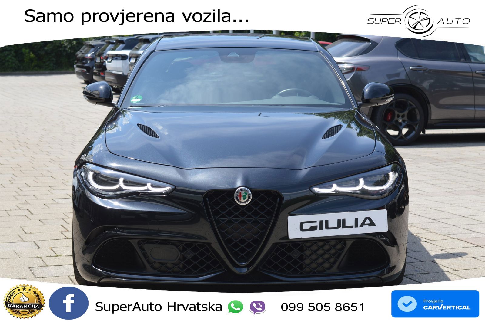 Alfa Romeo Giulia Quadrifoglio 2.9 V6 Bi-Turbo (520 KS) Automatic LED+GR SJED+ACC