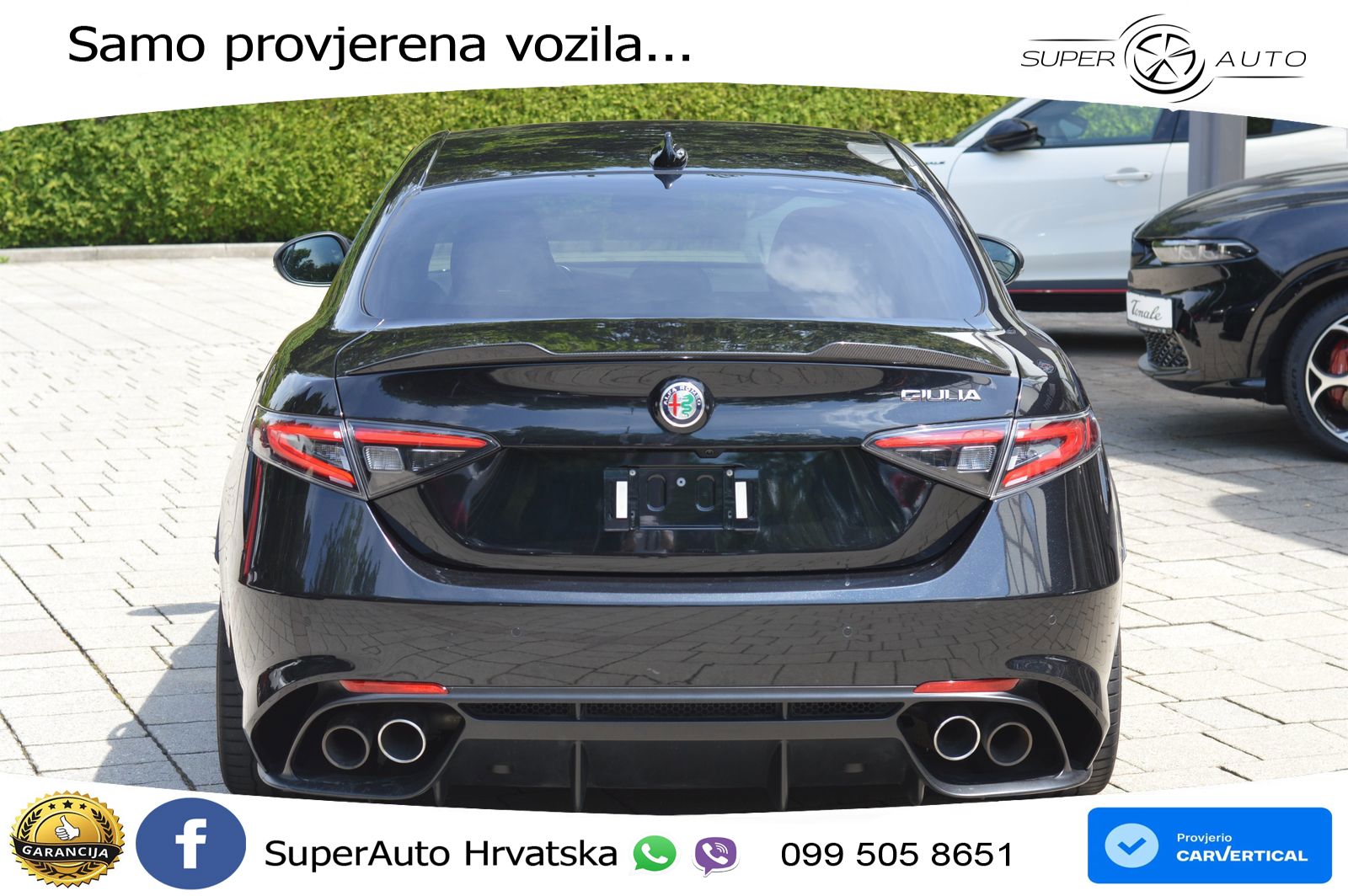 Alfa Romeo Giulia Quadrifoglio 2.9 V6 Bi-Turbo (520 KS) Automatic LED+GR SJED+ACC