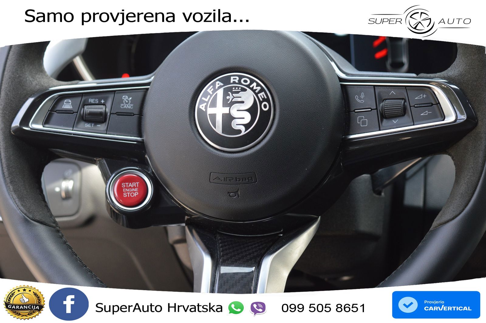 Alfa Romeo Giulia Quadrifoglio 2.9 V6 Bi-Turbo (520 KS) Automatic LED+GR SJED+ACC