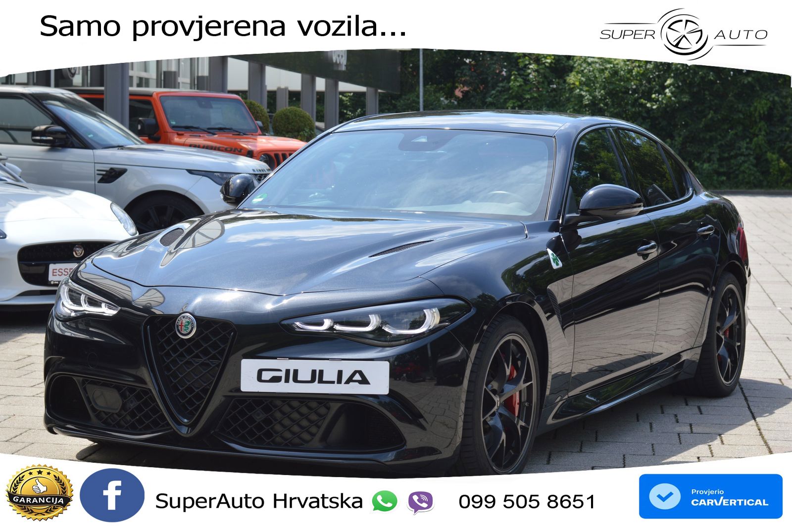 Alfa Romeo Giulia Quadrifoglio 2.9 V6 Bi-Turbo (520 KS) Automatic LED+GR SJED+ACC