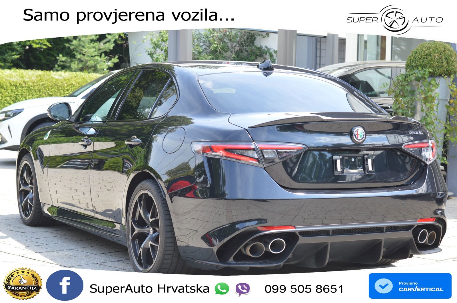 Alfa Romeo Giulia Quadrifoglio 2.9 V6 Bi-Turbo (520 KS) Automatic LED+GR SJED+ACC