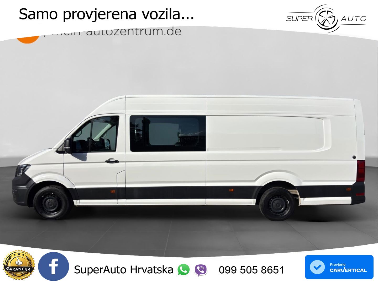 Volkswagen Crafter Kasten 35 2.0 TDI 5-Sitzer AHK Kamera Ap 140 KS