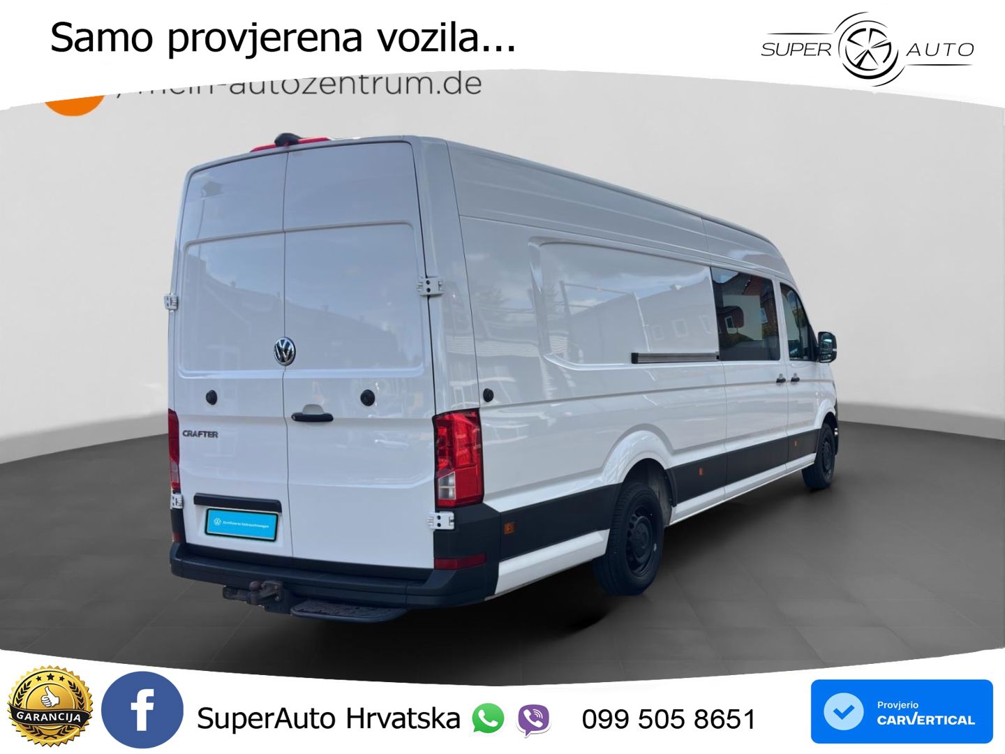 Volkswagen Crafter Kasten 35 2.0 TDI 5-Sitzer AHK Kamera Ap 140 KS