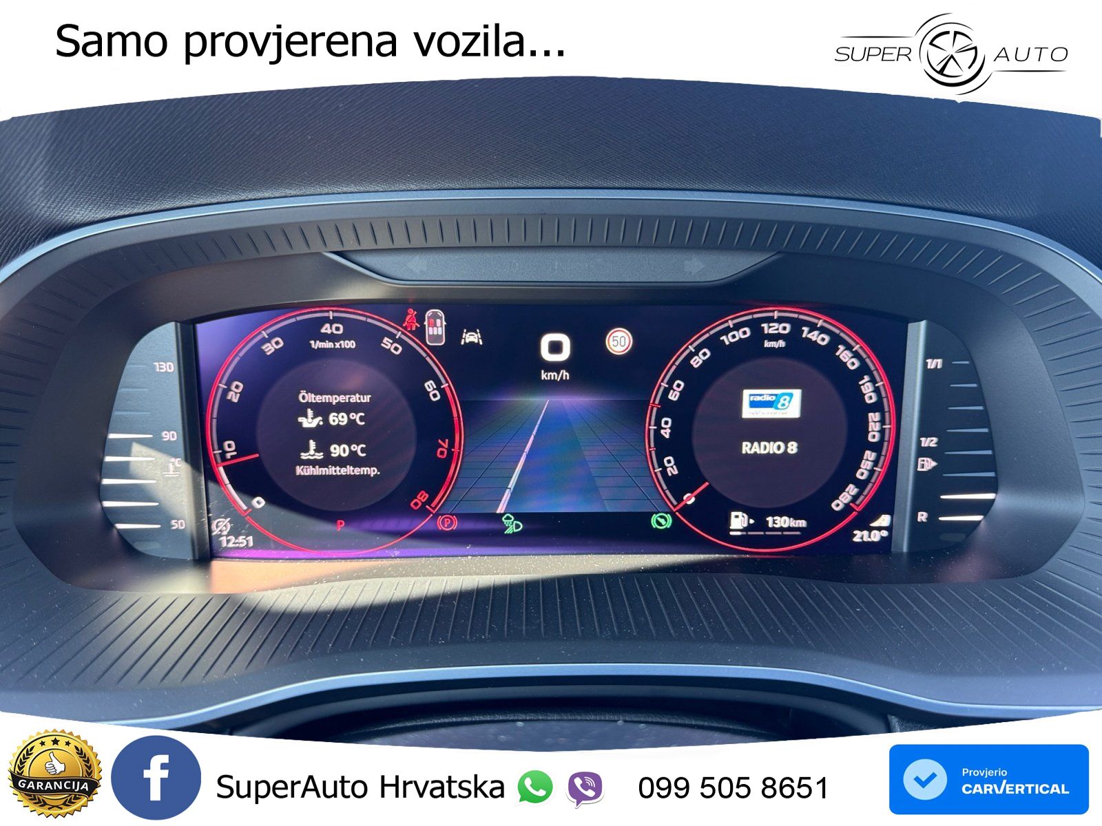 Škoda Octavia Combi RS 2.0 TSI (265 KS) DSG LED+GR SJED+ACC