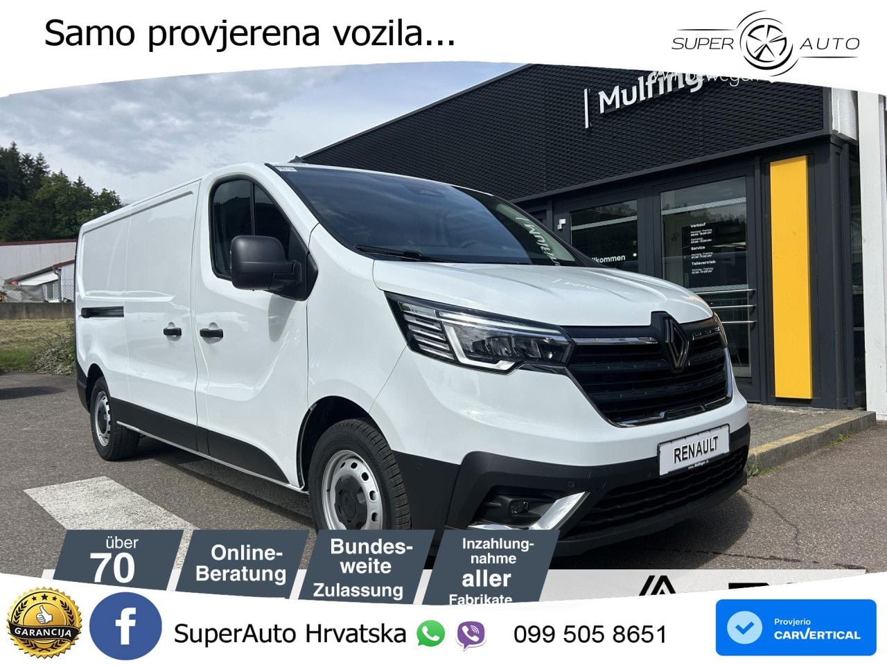 Renault Trafic Lkw Komfort L2H1 3,1t Blue dCi 170 MY24 170 KS