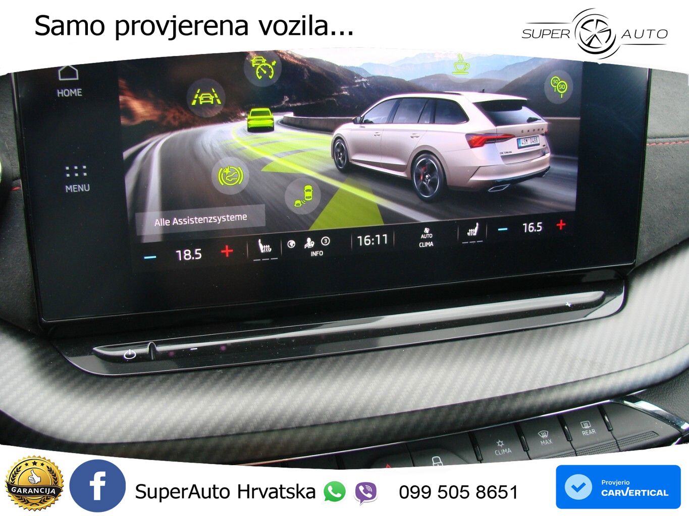 Škoda Octavia Combi RS 2.0 TSI (245 KS) DSG LED+GR SJED+ACC