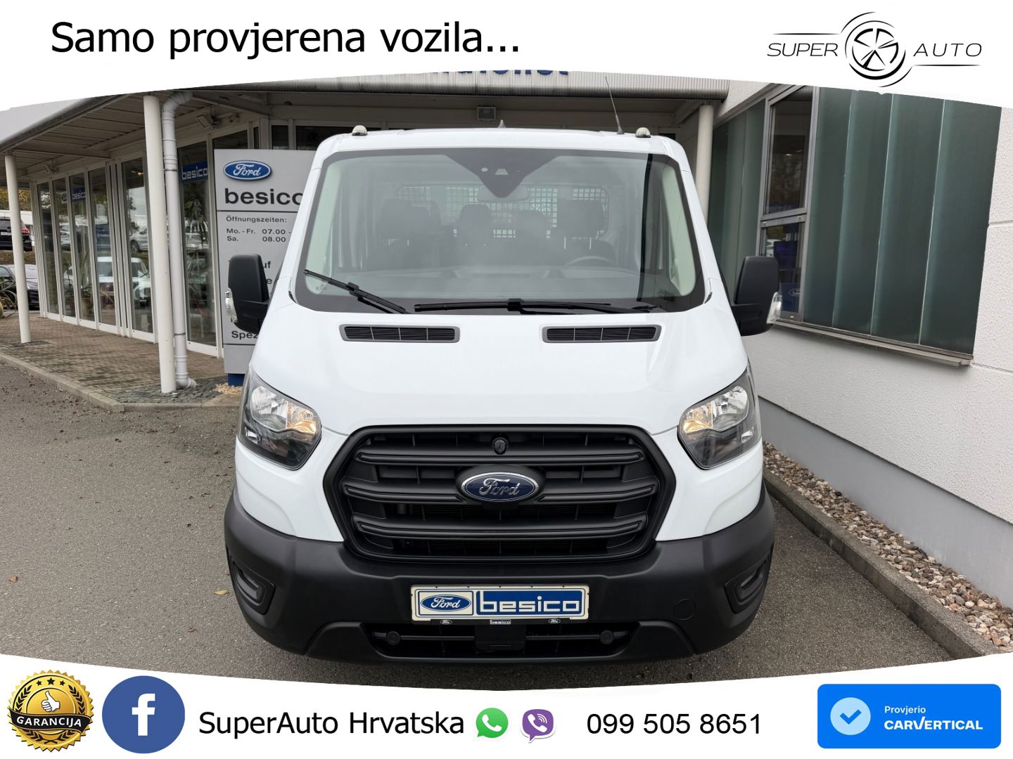 Ford Transit Pritsche 350L3 DoKa Trend+AHK+RFK+DAB+ 170 KS