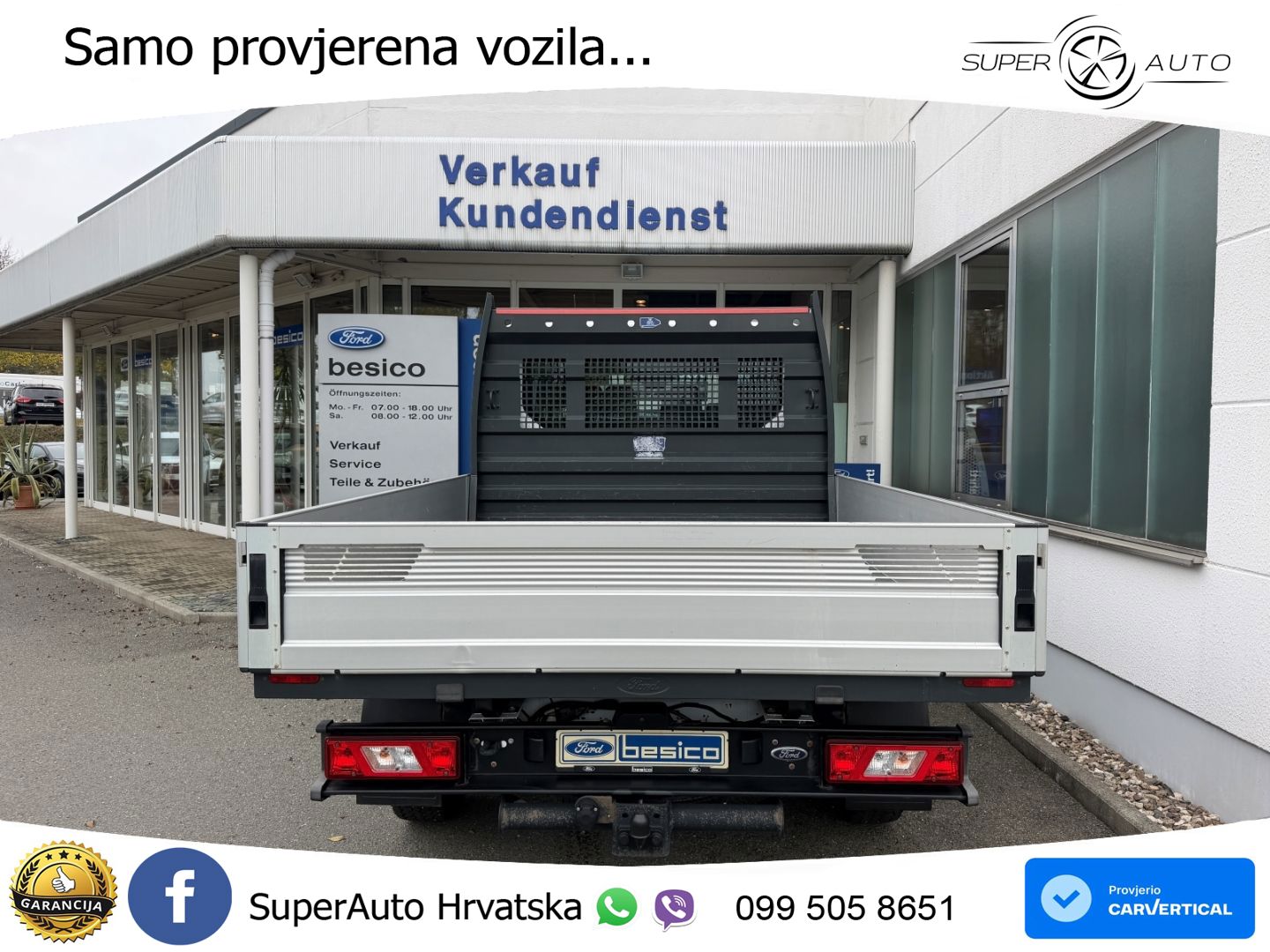 Ford Transit Pritsche 350L3 DoKa Trend+AHK+RFK+DAB+ 170 KS