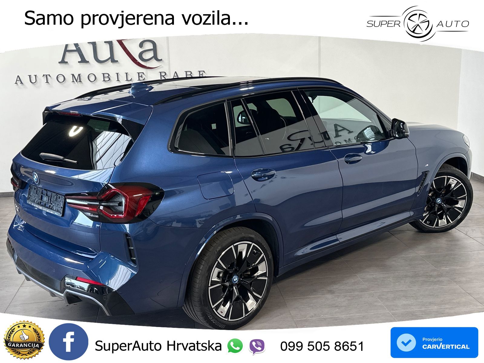 BMW iX3 80 kWh (286 KS) M Sport ACC+HEAD+GR SJED+360+PANO