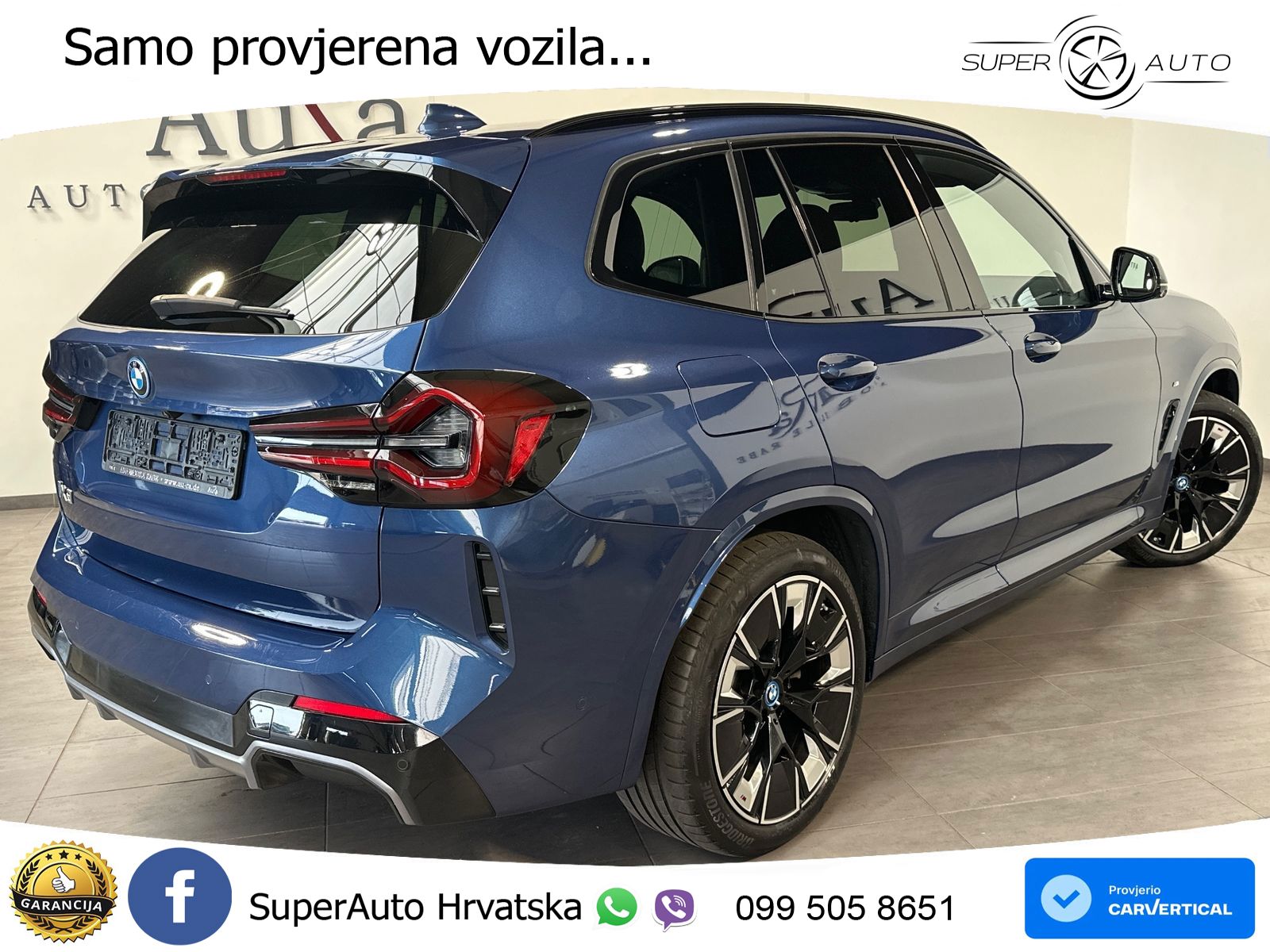 BMW iX3 80 kWh (286 KS) M Sport ACC+HEAD+GR SJED+360+PANO