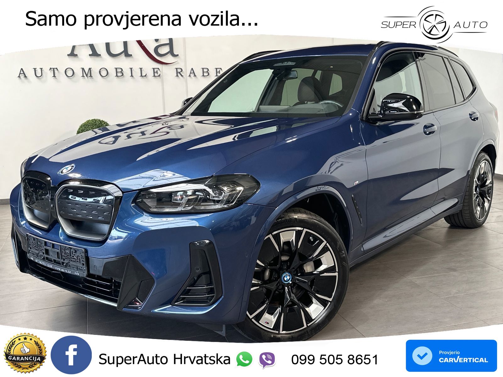 BMW iX3 80 kWh (286 KS) M Sport ACC+HEAD+GR SJED+360+PANO