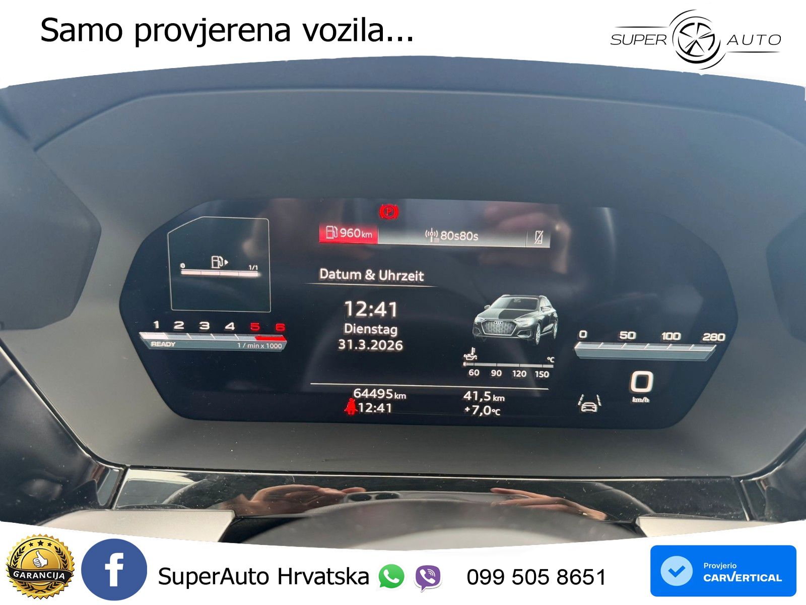 Audi A3 30 TDI (116 KS) LED+ACC