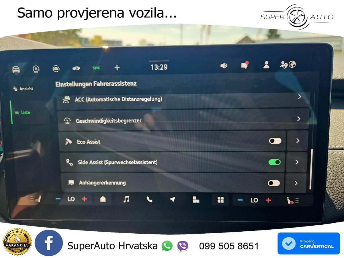 Škoda Octavia Combi 1.5 TSI (150 KS) DSG SportLine MATRIX+GR SJED+KAM