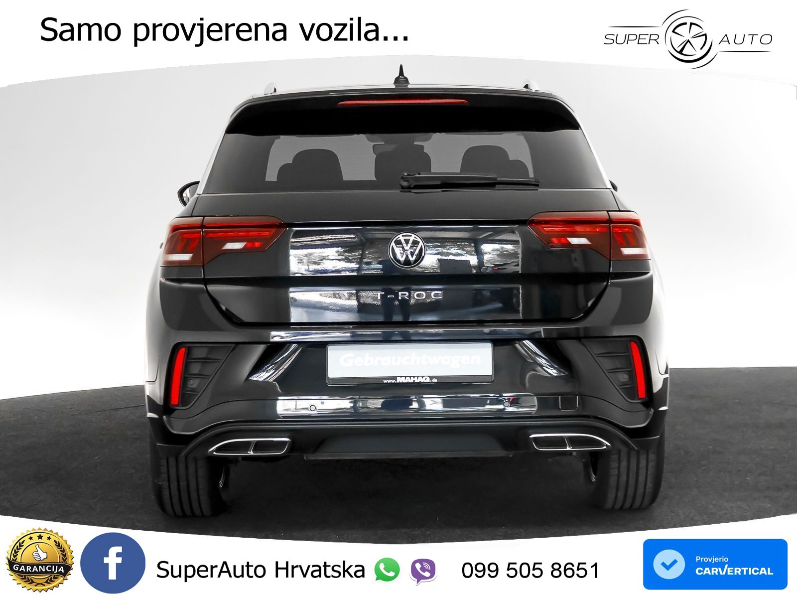 Volkswagen T-Roc 2.0 TDI (150 KS) DSG R-Line LED+GR SJED+ACC