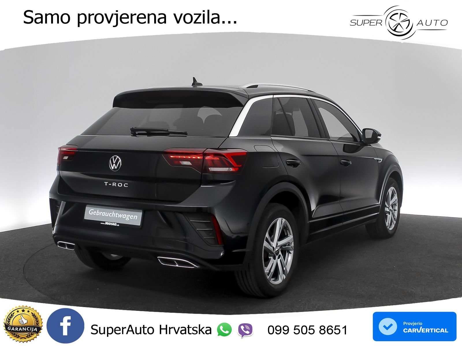 Volkswagen T-Roc 2.0 TDI (150 KS) DSG R-Line LED+GR SJED+ACC