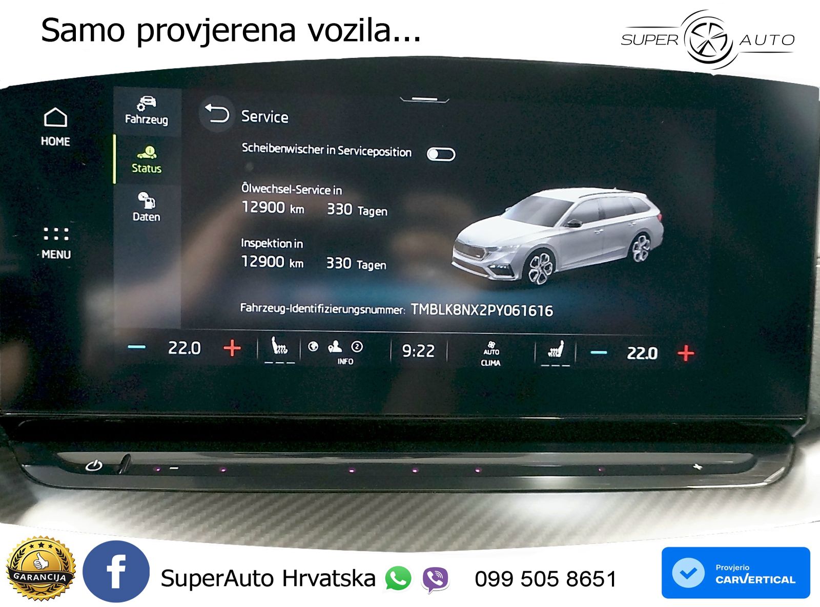 Škoda Octavia Combi RS 2.0 TDI (200 KS) 4x4 DSG LED+GR SJED+ACC