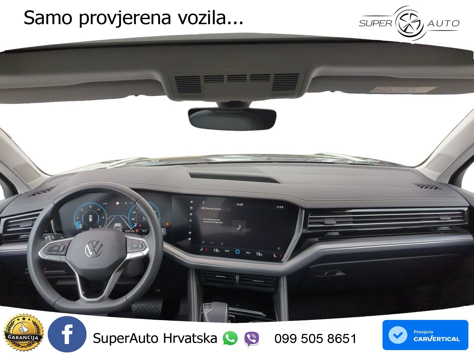 Volkswagen Touareg 3.0 V6 TDI (286 KS) 4MOTION Tiptronic ZRAČNI+ACC+GR SJED+KAM+PANO