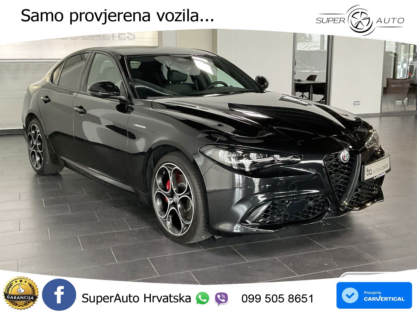 Alfa Romeo Giulia 2.0 Turbo (280 KS) Q4 Automatic LED+GR SJED+ACC