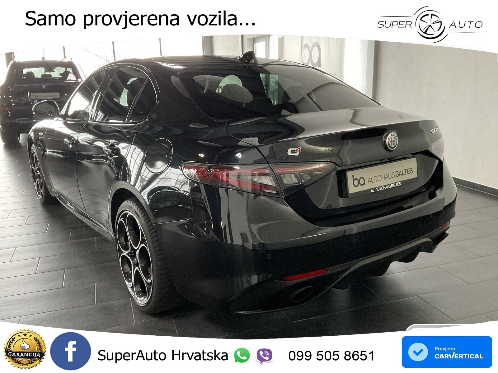 Alfa Romeo Giulia 2.0 Turbo (280 KS) Q4 Automatic LED+GR SJED+ACC
