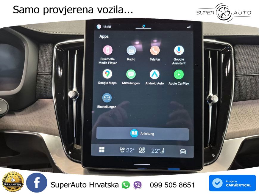 Volvo XC90 2.0 B5 AWD Automatic ZRAČNI+ACC+GR SJED+KAM+PANO
