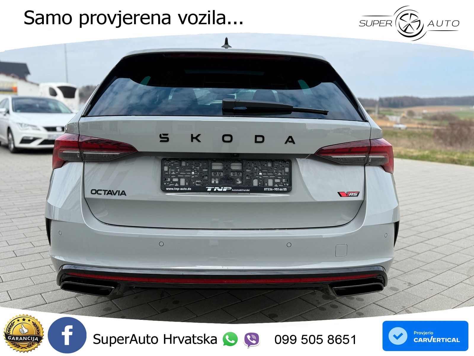 Škoda Octavia Combi RS 2.0 TSI (265 KS) DSG MATRIX+GR SJED+KAM