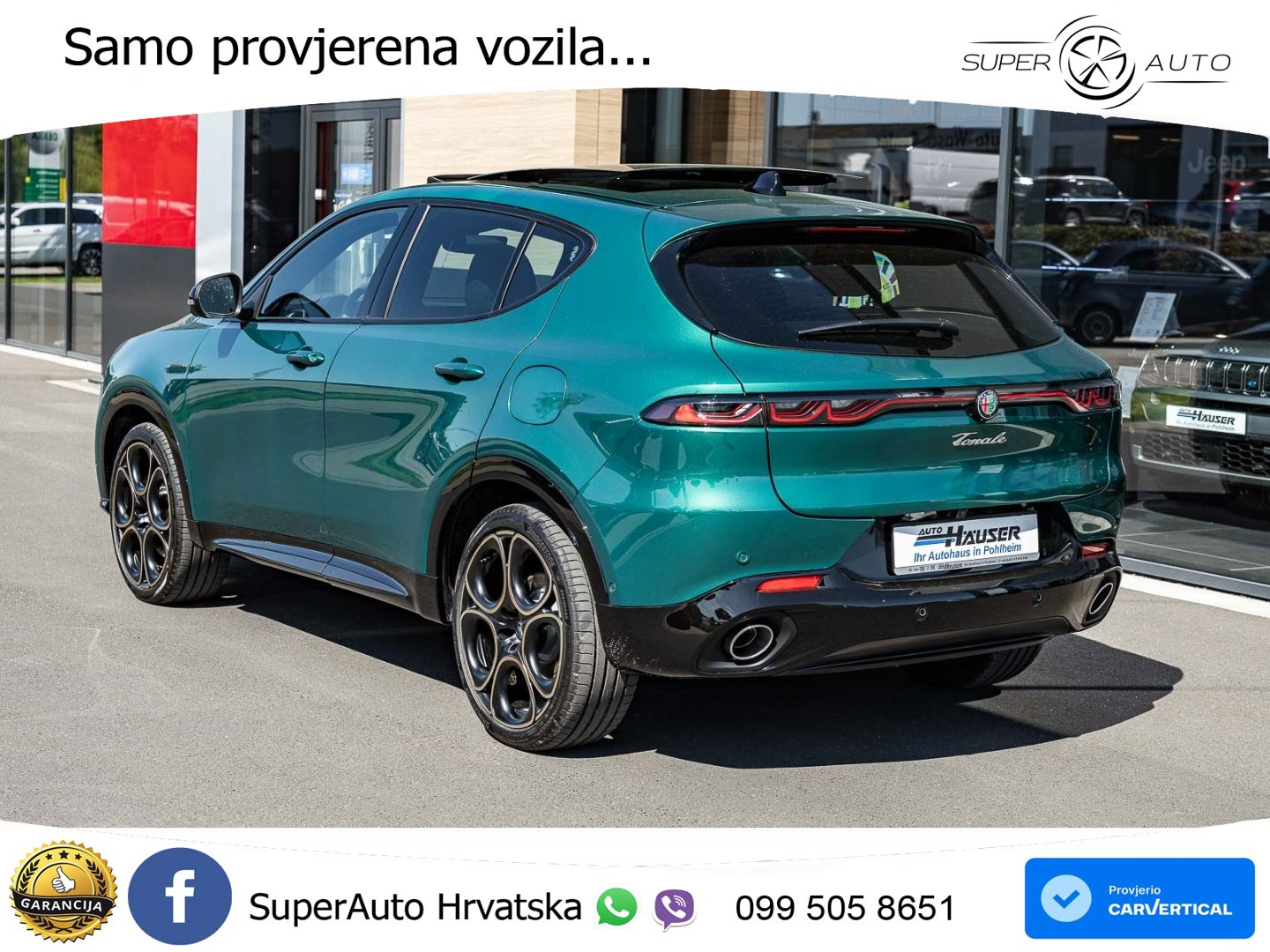 Alfa Romeo Tonale 1.3 T MultiAir (280 KS) Plug-in Hybrid eQ4 Automatic ACC+GR SJED+360+PANO