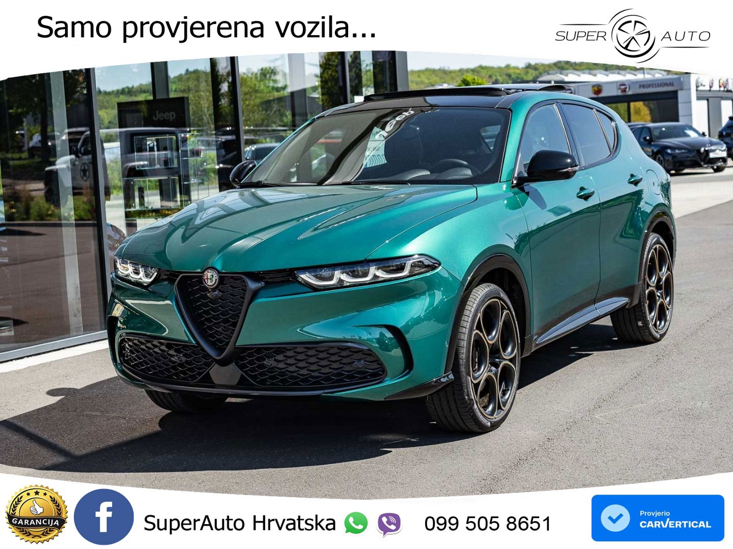Alfa Romeo Tonale 1.3 T MultiAir (280 KS) Plug-in Hybrid eQ4 Automatic ACC+GR SJED+360+PANO