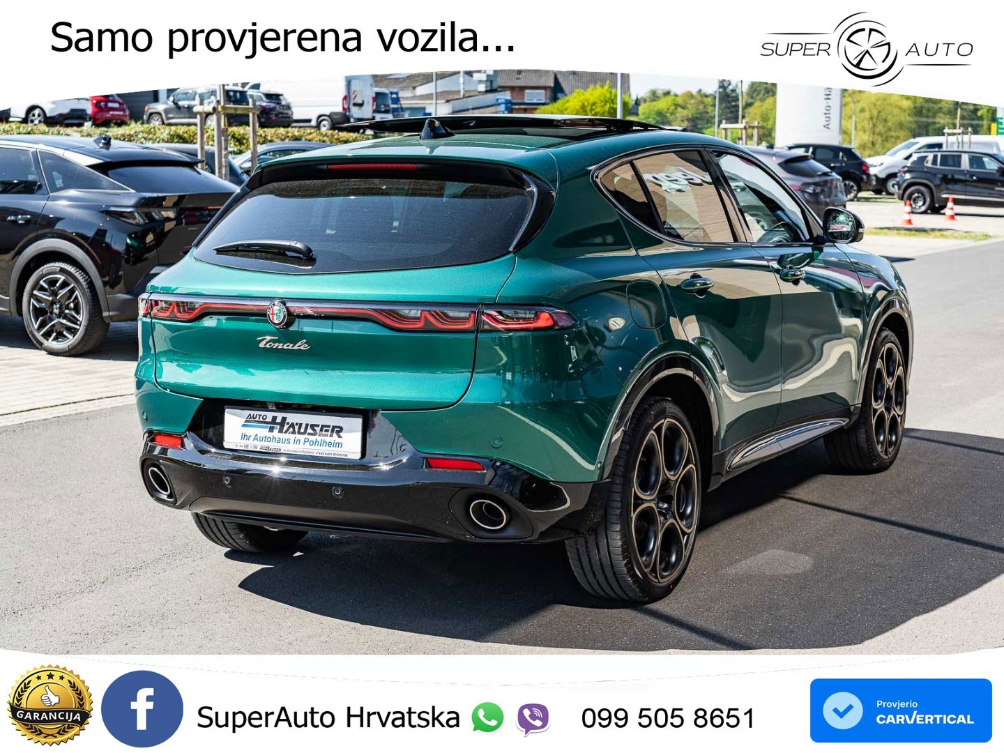 Alfa Romeo Tonale 1.3 T MultiAir (280 KS) Plug-in Hybrid eQ4 Automatic ACC+GR SJED+360+PANO