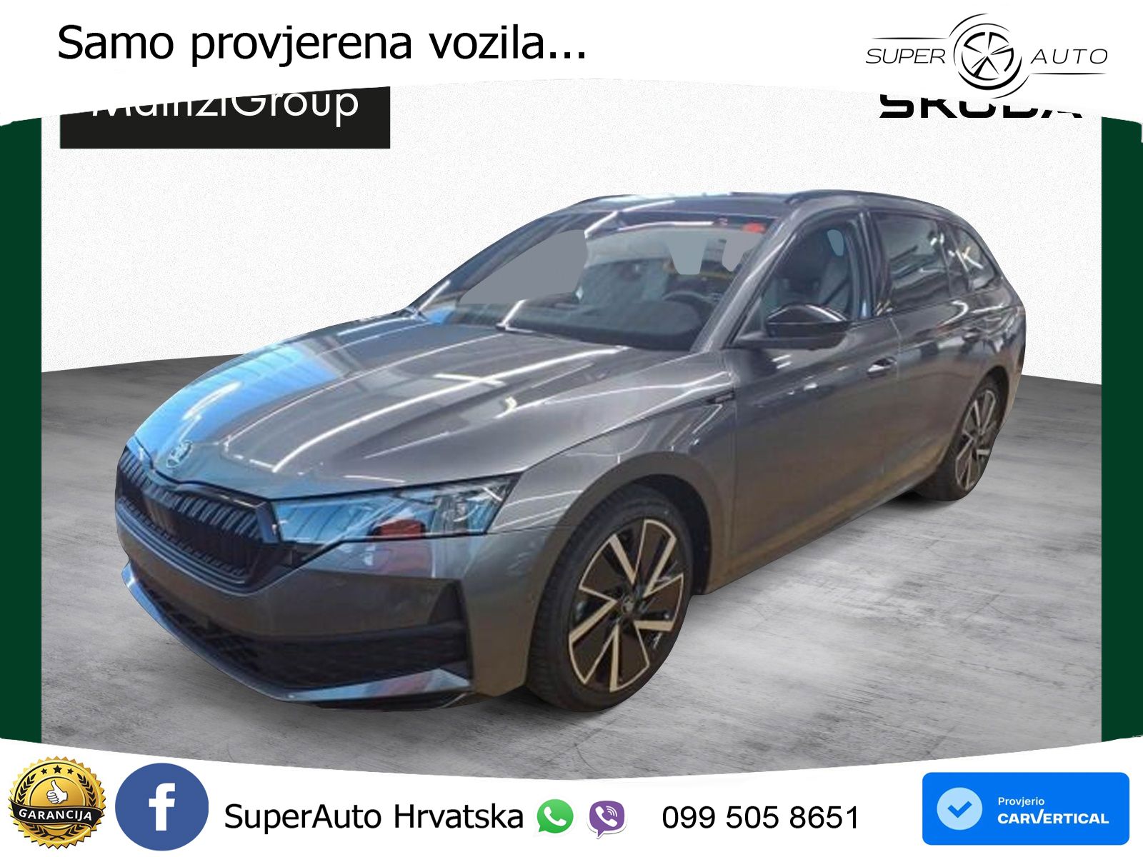 Škoda Octavia Combi 2.0 TDI (150 KS) DSG SportLine LED+GR SJED+ACC