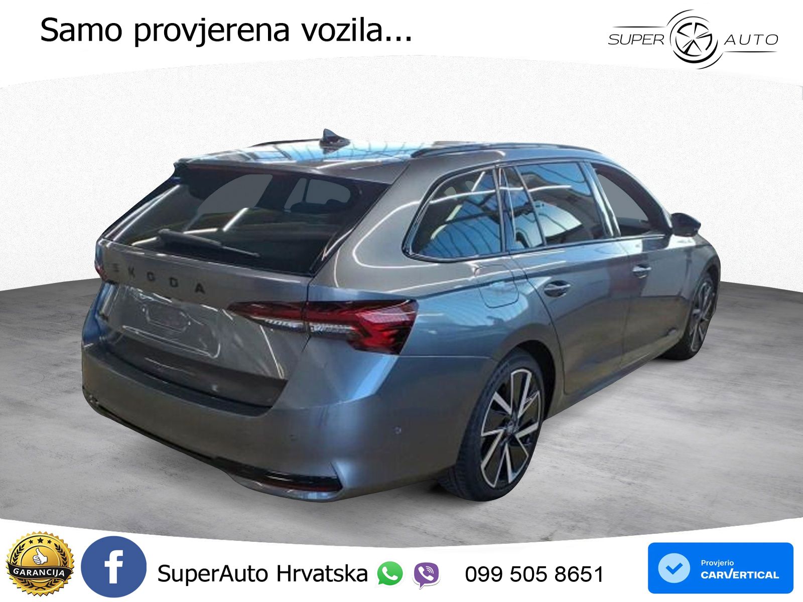 Škoda Octavia Combi 2.0 TDI (150 KS) DSG SportLine LED+GR SJED+ACC