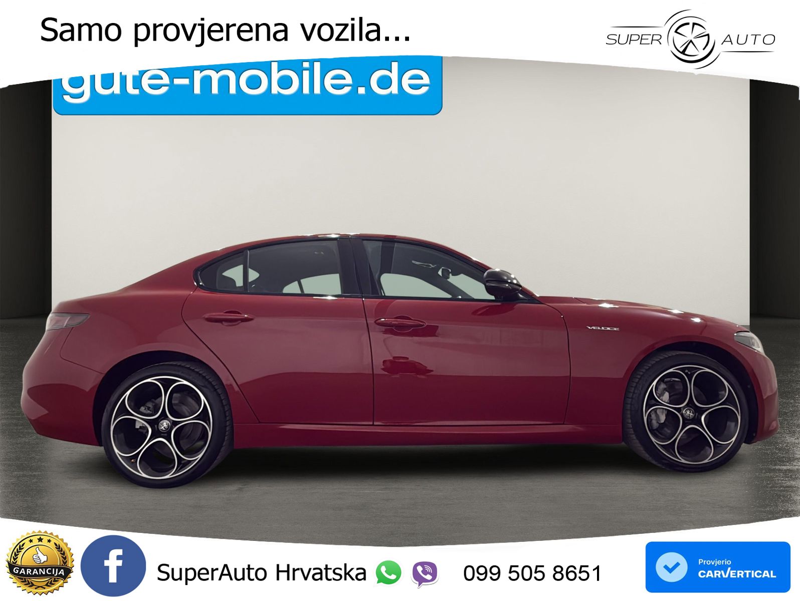Alfa Romeo Giulia 2.0 Turbo (280 KS) Q4 Automatic LED+GR SJED+ACC