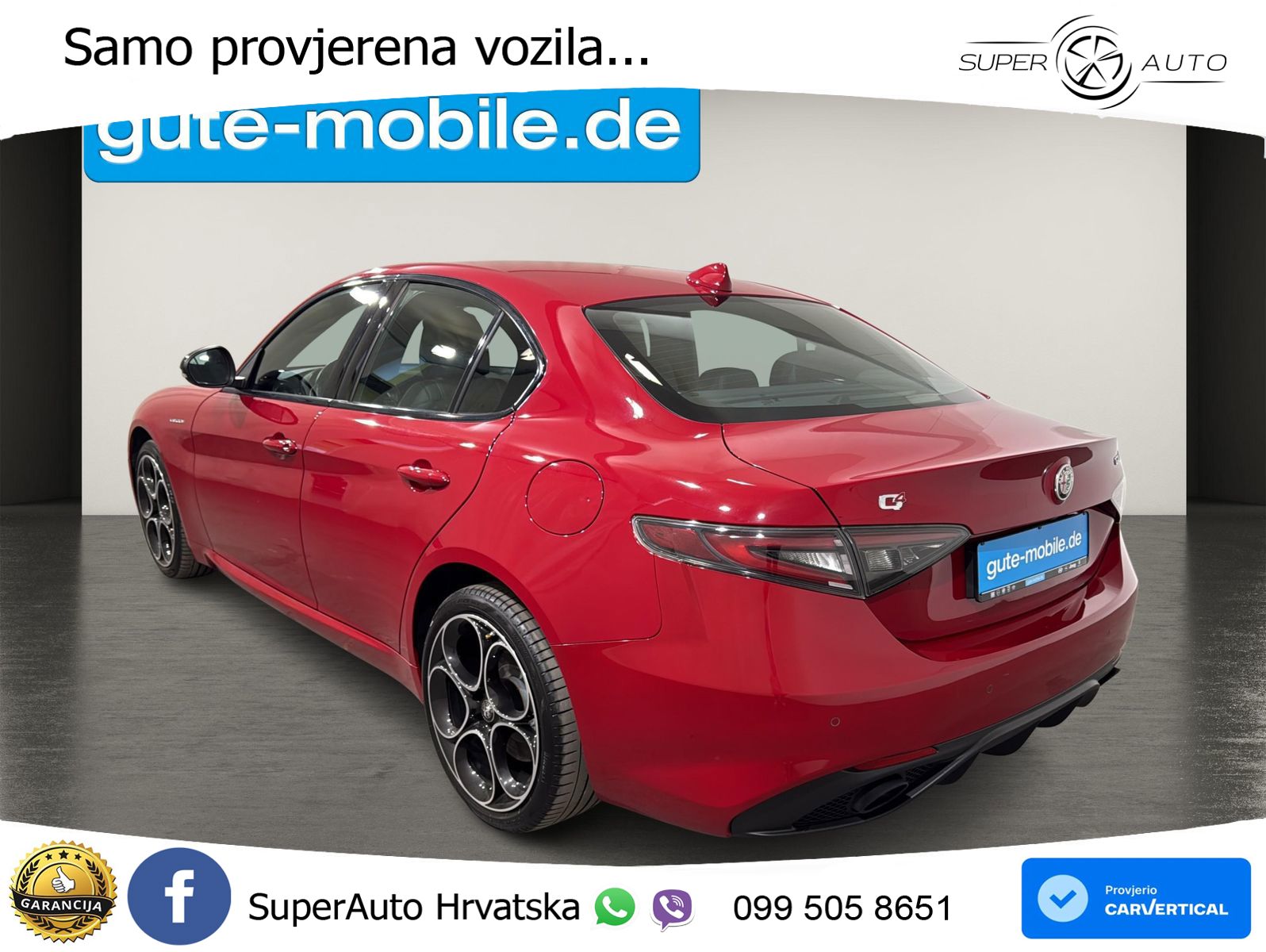 Alfa Romeo Giulia 2.0 Turbo (280 KS) Q4 Automatic LED+GR SJED+ACC