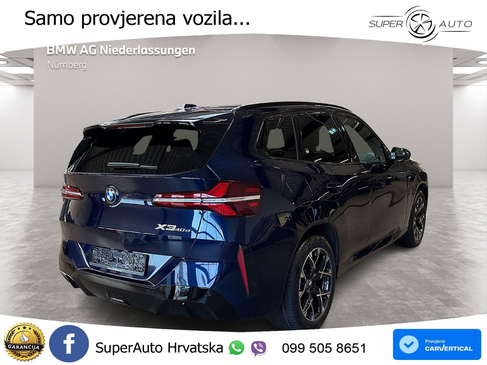 BMW X3 40d xDrive Steptronic M Sport ACC+GR SJED+360+PANO