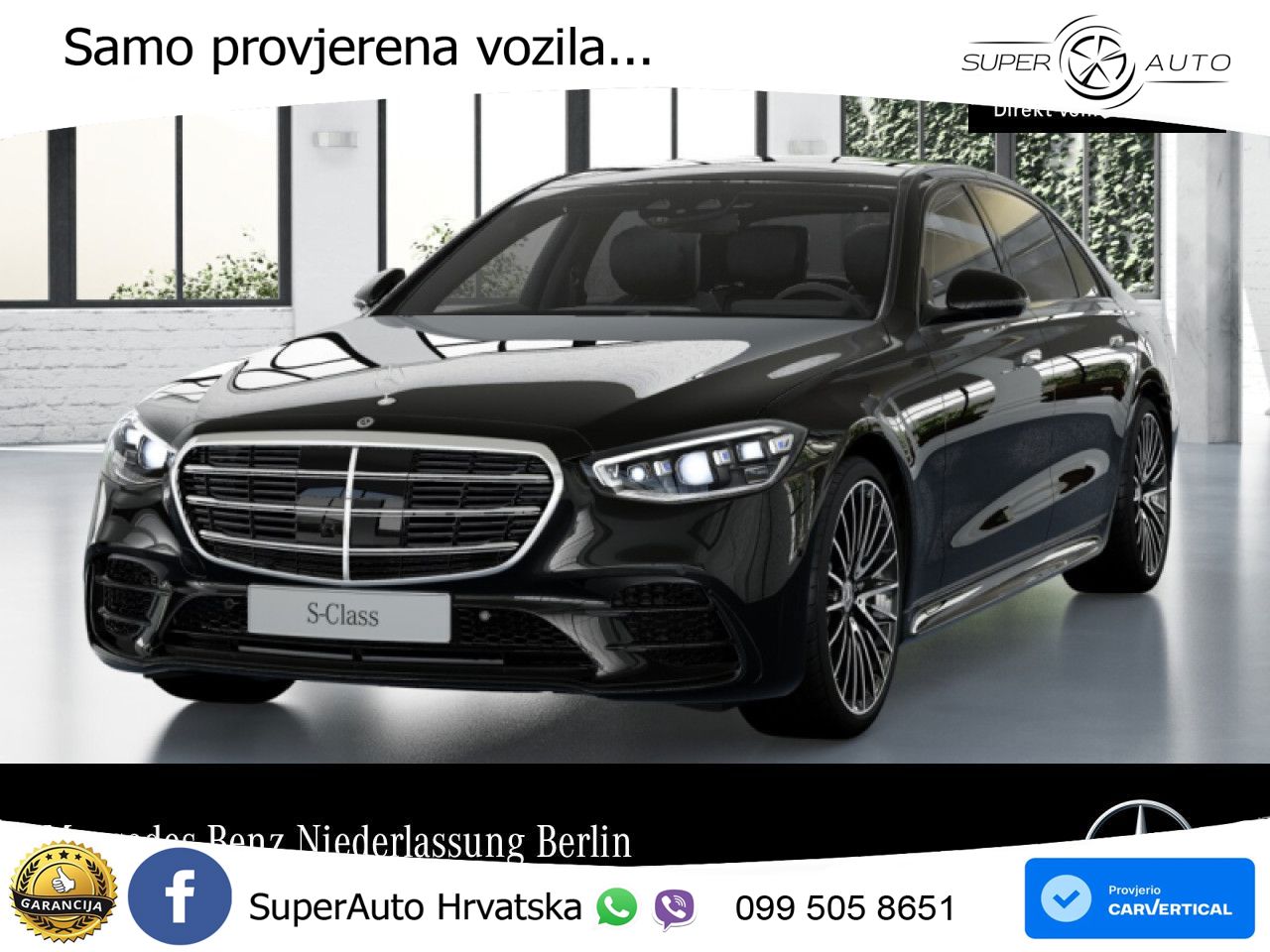 Mercedes S 450d (367 KS) EQ Boost 4MATIC 9G-TRONIC AMG LED+GR SJED+ACC