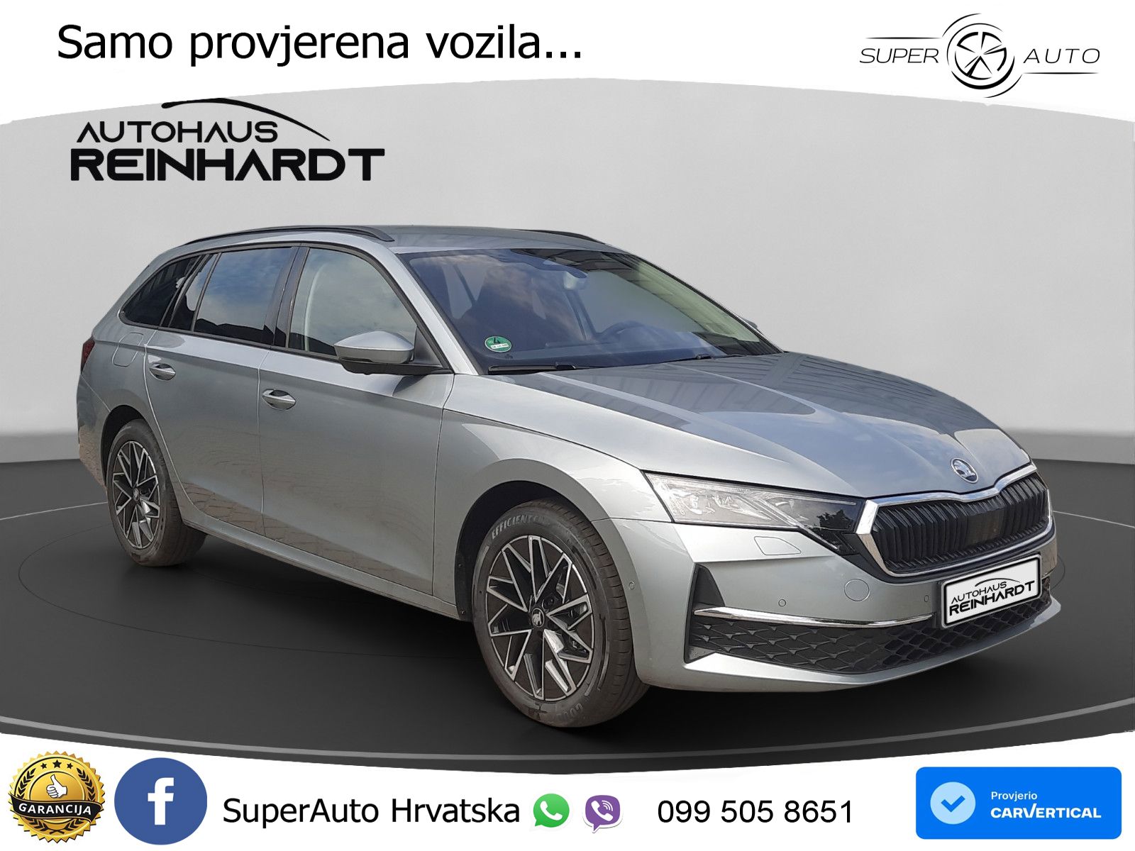 Škoda Octavia Combi 1.5 TSI (150 KS) DSG LED+GR SJED+ACC