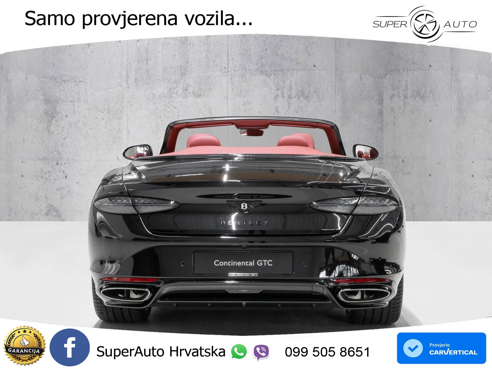 Bentley Continental GTC IV 4.0 V8 TFSi (782 KS) AWD DCT ZRAČNI+ACC+GR SJED+KAM