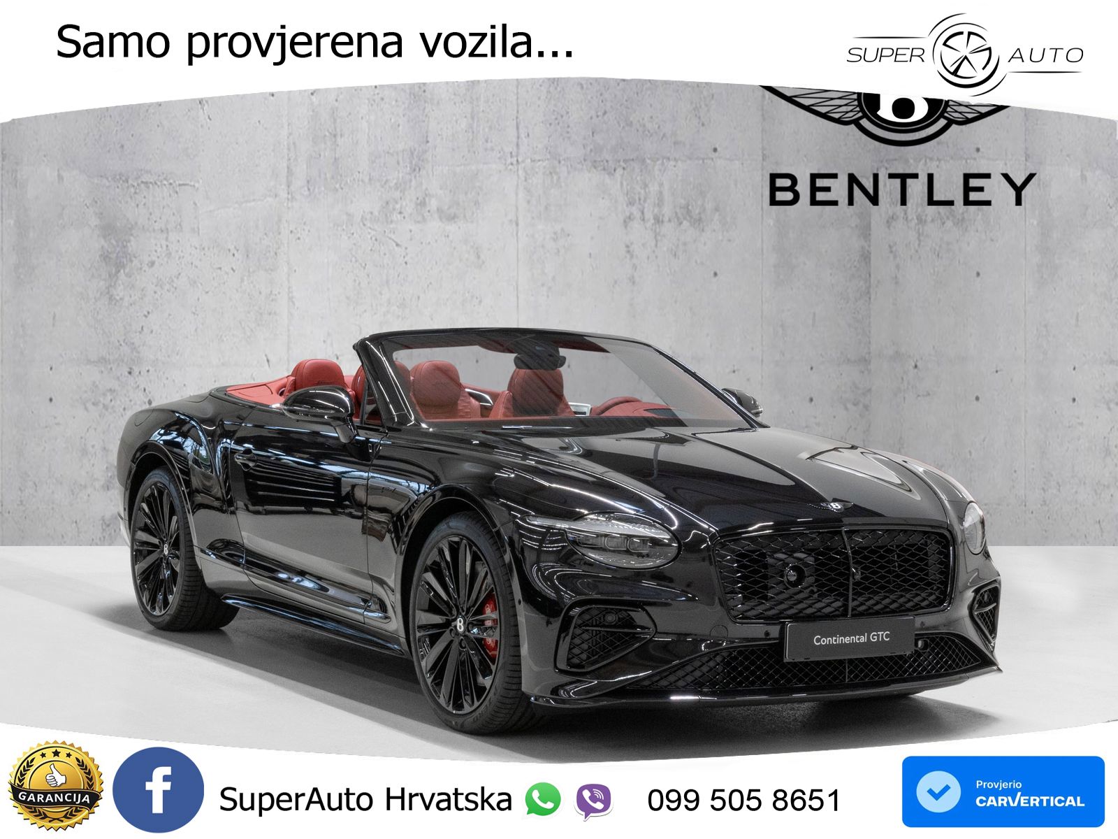Bentley Continental GTC IV 4.0 V8 TFSi (782 KS) AWD DCT ZRAČNI+ACC+GR SJED+KAM