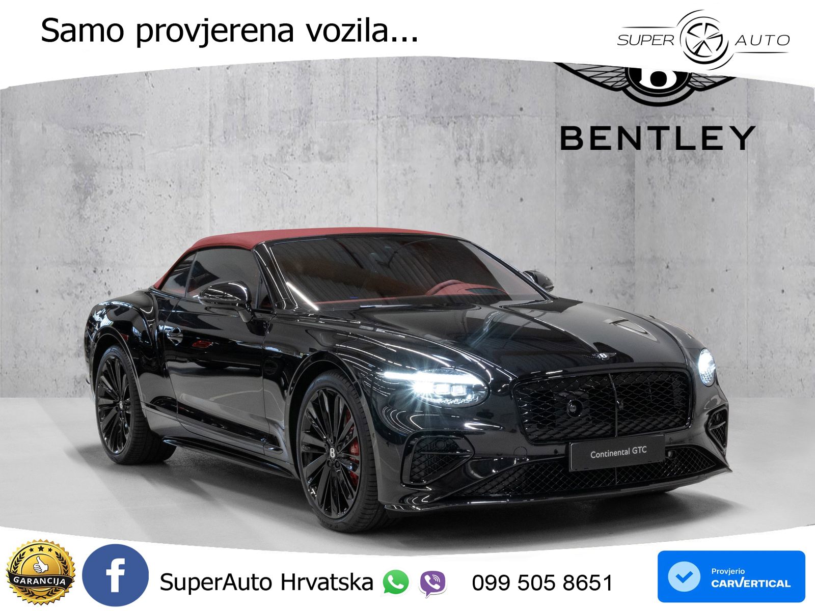 Bentley Continental GTC IV 4.0 V8 TFSi (782 KS) AWD DCT ZRAČNI+ACC+GR SJED+KAM