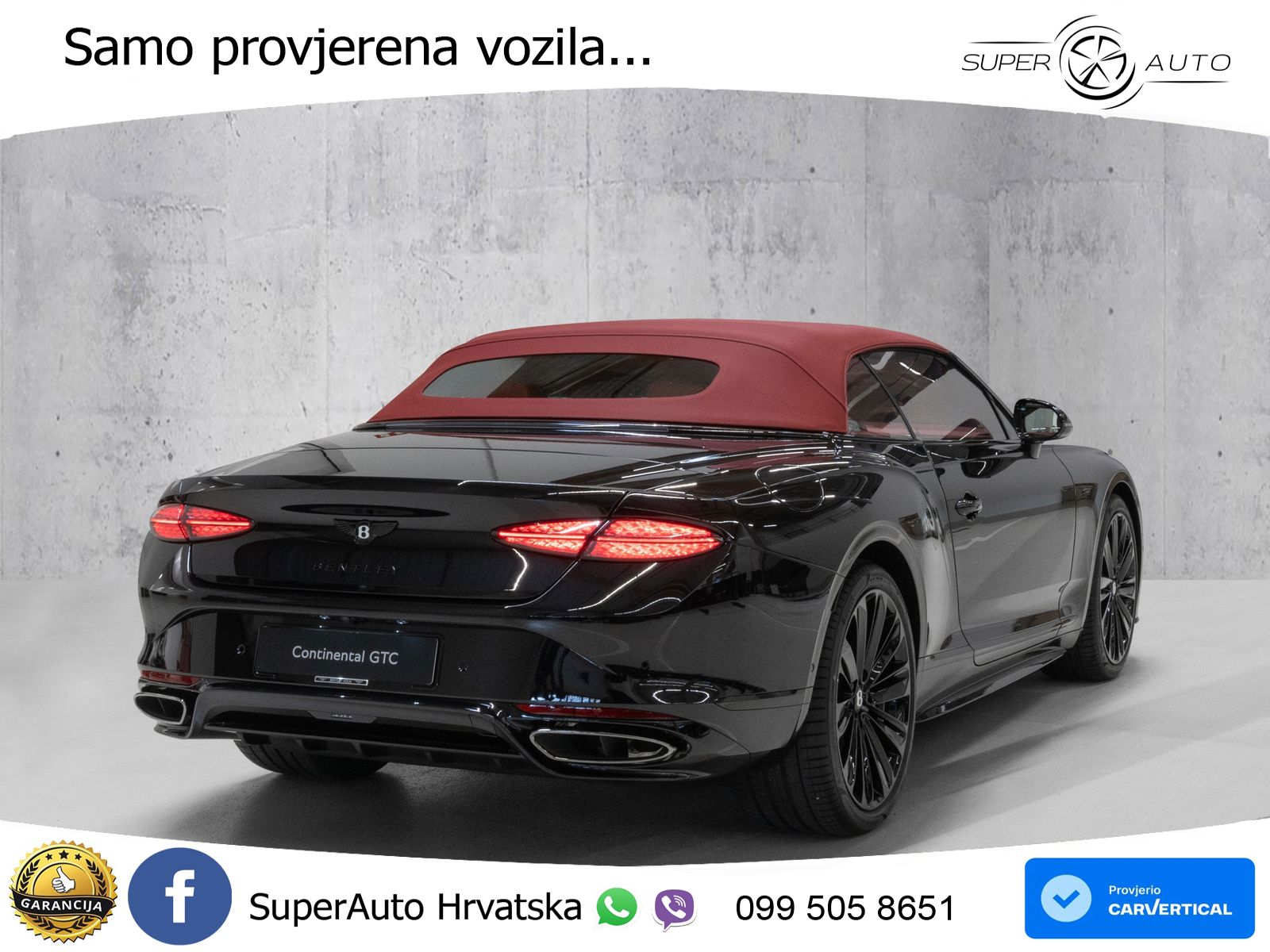 Bentley Continental GTC IV 4.0 V8 TFSi (782 KS) AWD DCT ZRAČNI+ACC+GR SJED+KAM