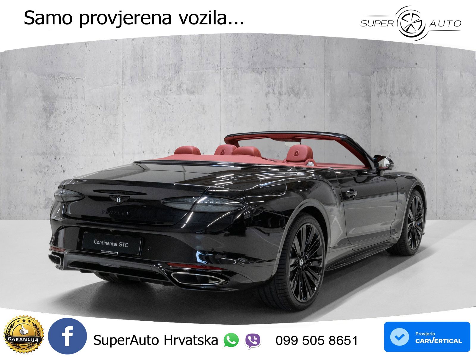 Bentley Continental GTC IV 4.0 V8 TFSi (782 KS) AWD DCT ZRAČNI+ACC+GR SJED+KAM
