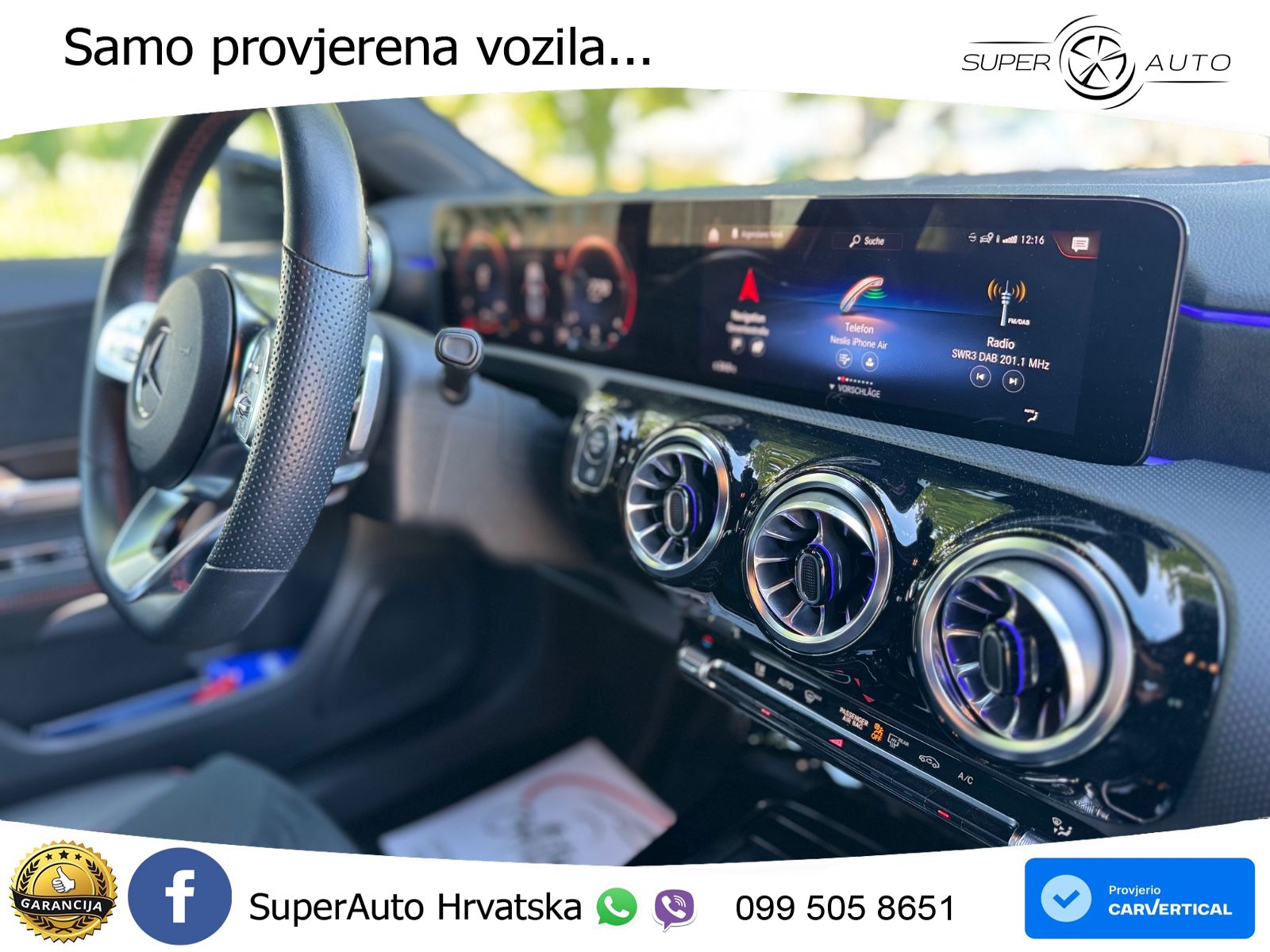 Mercedes-Benz A 220d 8G-DCT AMG LED+GR SJED+ACC