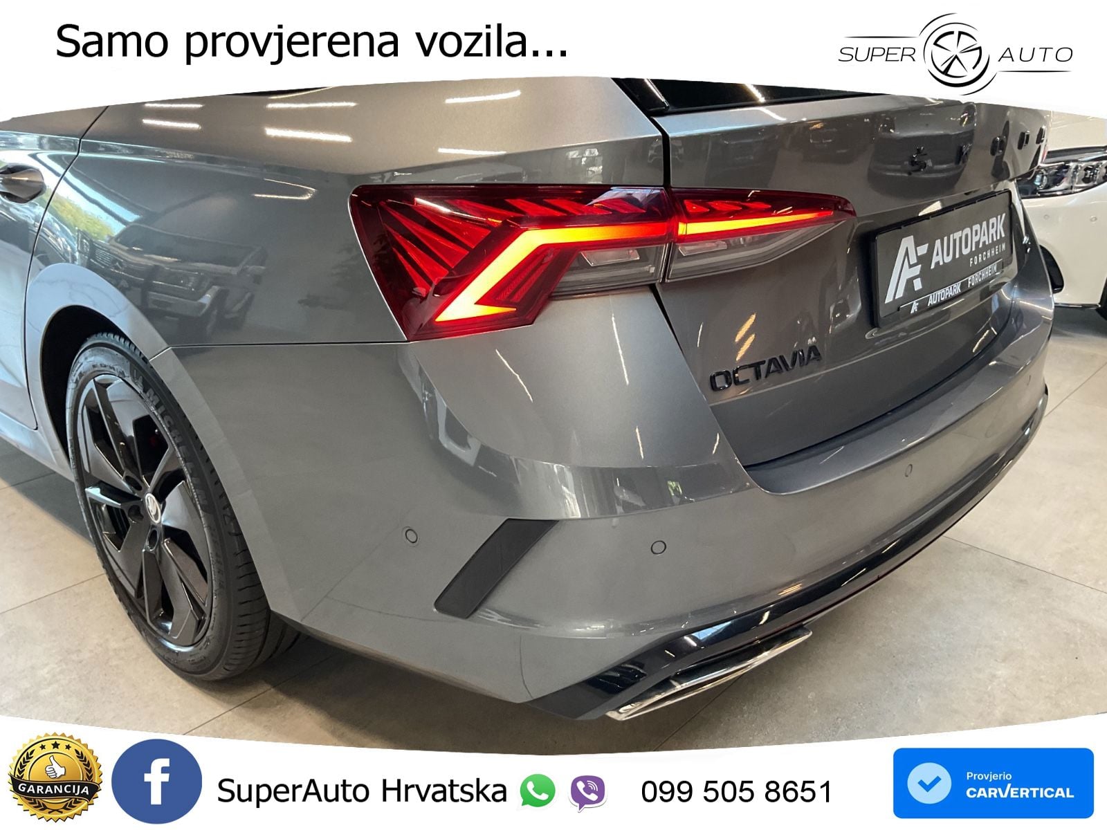 Škoda Octavia Combi RS 2.0 TDI (200 KS) DSG LED+GR SJED+ACC