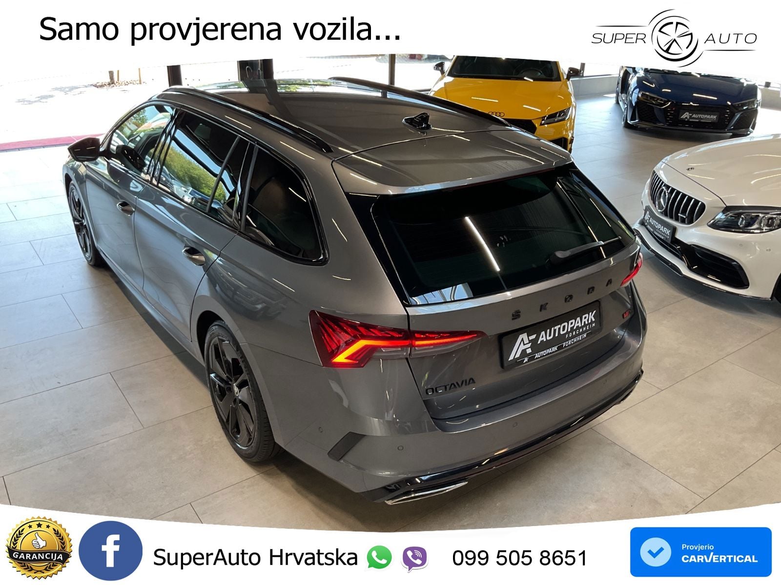 Škoda Octavia Combi RS 2.0 TDI (200 KS) DSG LED+GR SJED+ACC
