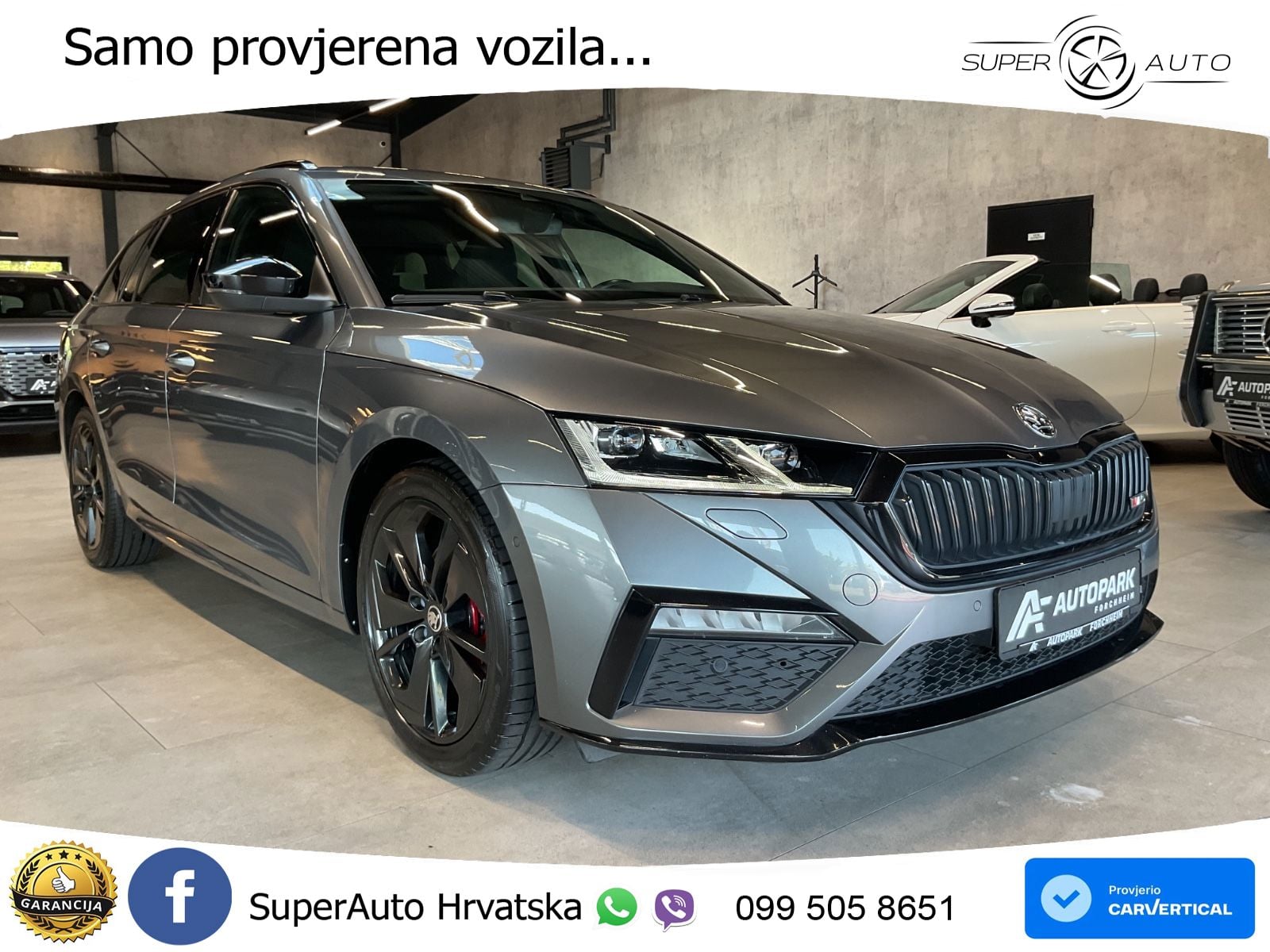 Škoda Octavia Combi RS 2.0 TDI (200 KS) DSG LED+GR SJED+ACC