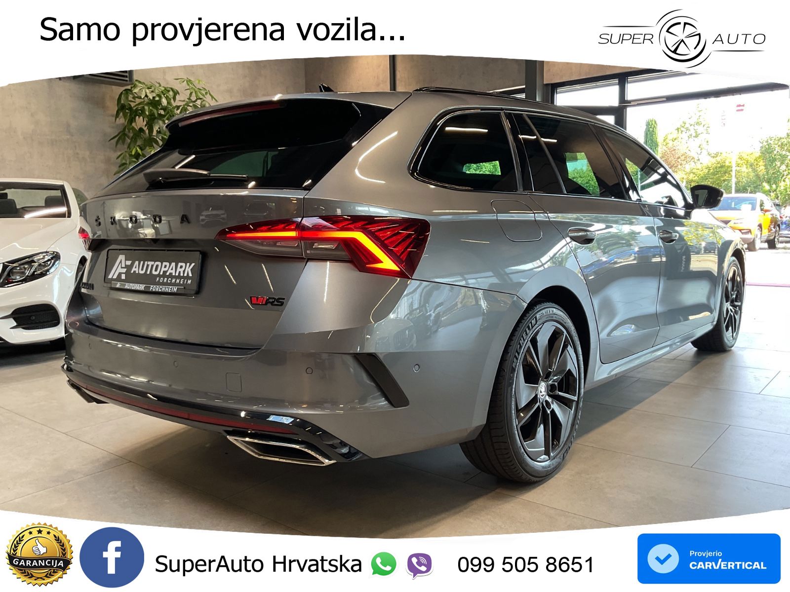 Škoda Octavia Combi RS 2.0 TDI (200 KS) DSG LED+GR SJED+ACC