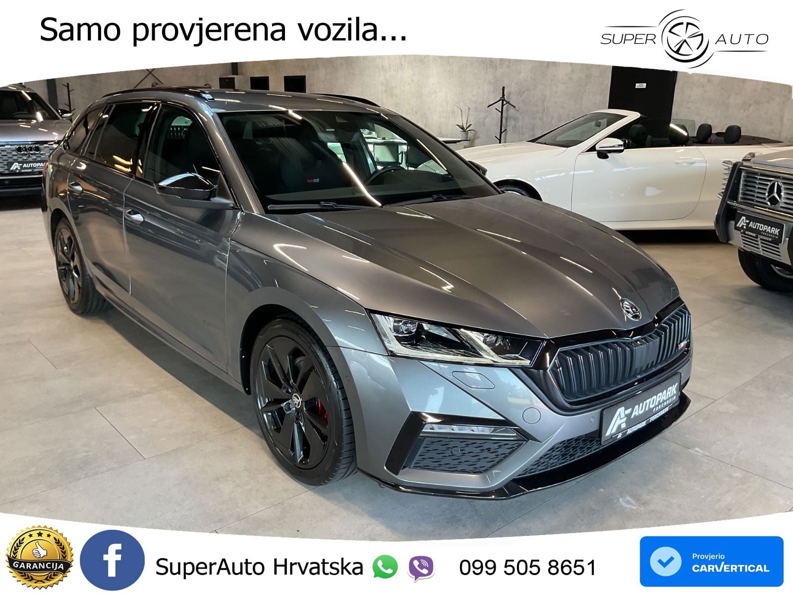 Škoda Octavia Combi RS 2.0 TDI (200 KS) DSG LED+GR SJED+ACC