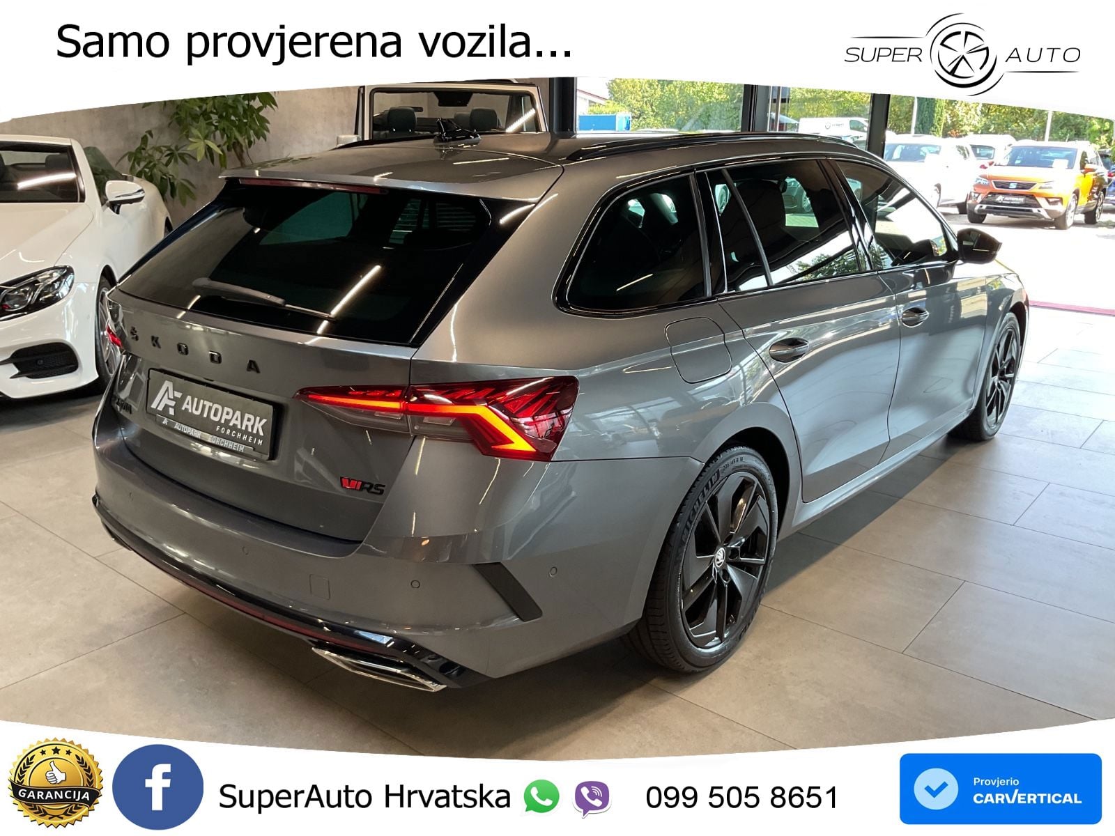 Škoda Octavia Combi RS 2.0 TDI (200 KS) DSG LED+GR SJED+ACC
