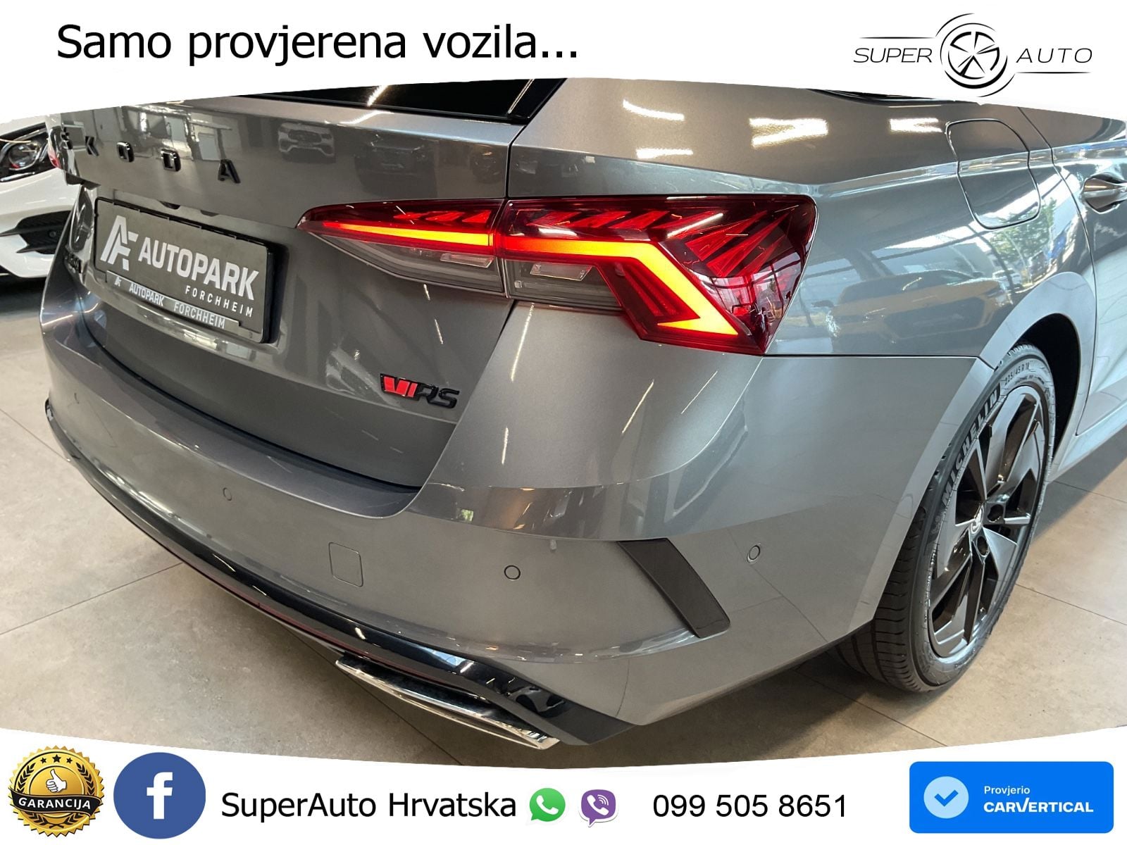 Škoda Octavia Combi RS 2.0 TDI (200 KS) DSG LED+GR SJED+ACC