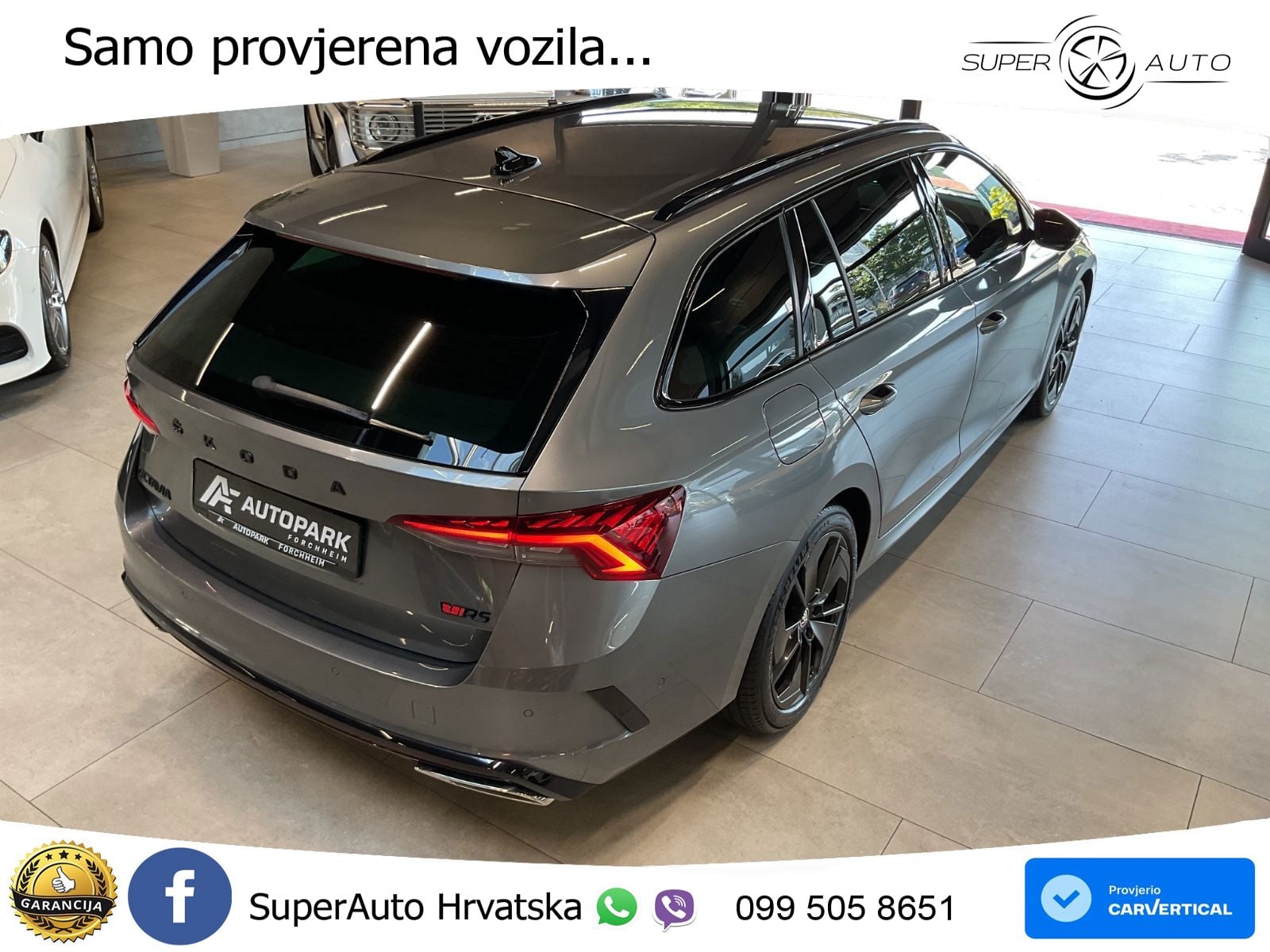 Škoda Octavia Combi RS 2.0 TDI (200 KS) DSG LED+GR SJED+ACC